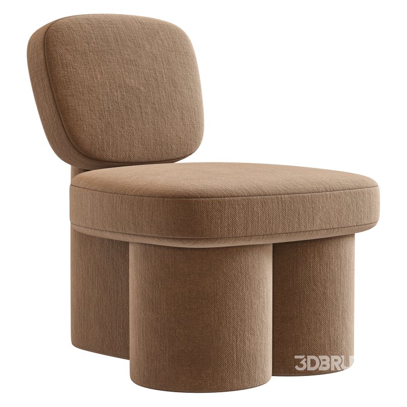 Steel Blue Corduroy Thea Accent Chair Image 2