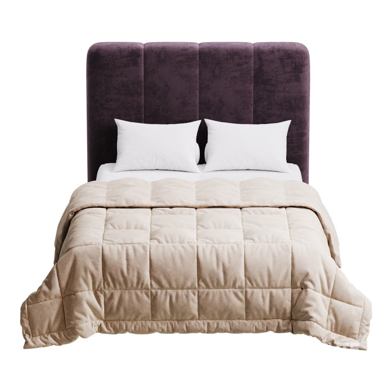 Modern Fabric Storage Panel Bed Image 4