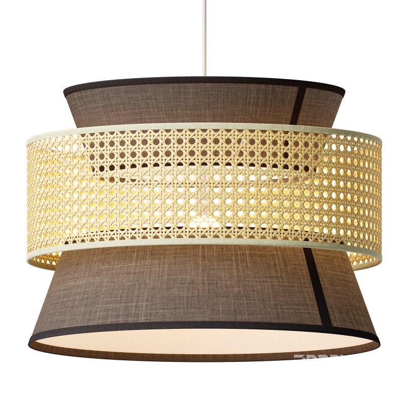 Modern Rattan Pendant Light Image 2