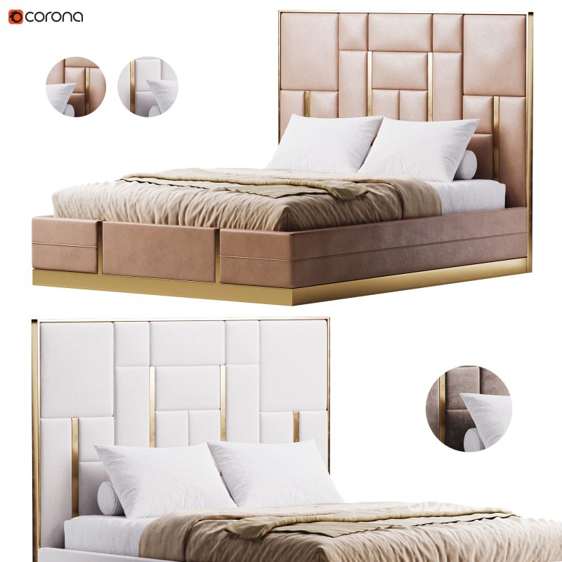 Luxury Leather Bed Image 1