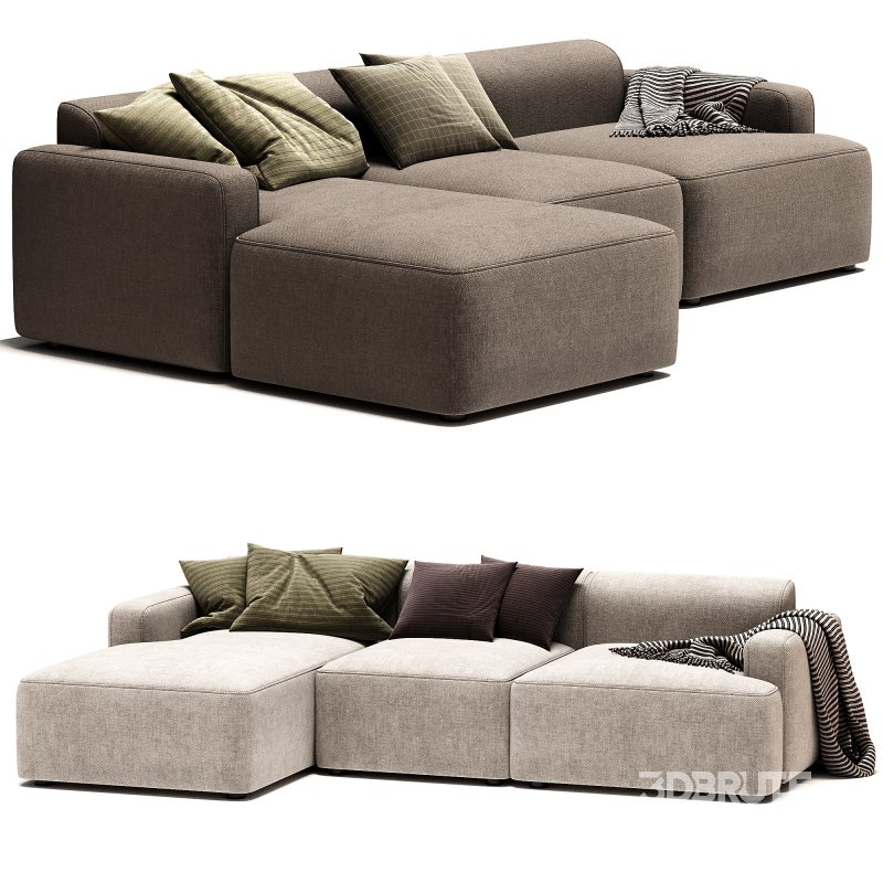 Sofa Rinconera De Pana Melva Image 4