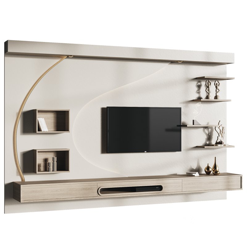 Modern TV Wall 06 Image 9