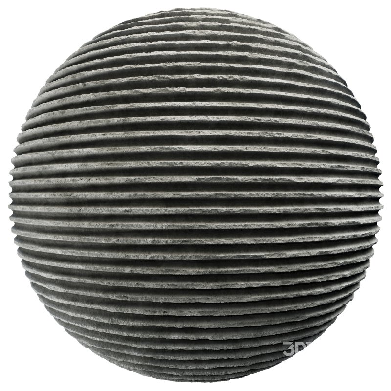 Ribbed Concrete wall 02 (Seamless) Image 4