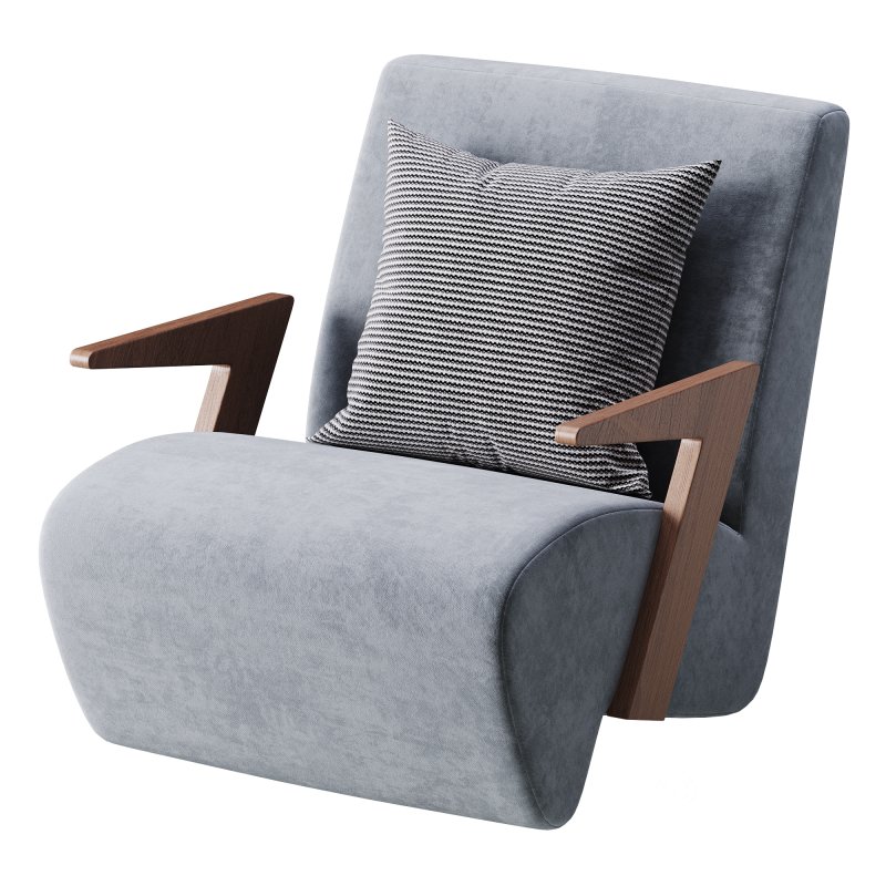 Modern Upholstered Lounge Chair Image 8