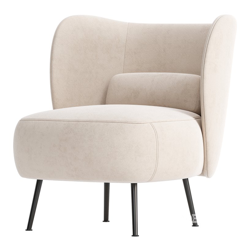 Almenia Upholstered Barrel Chair Image 3