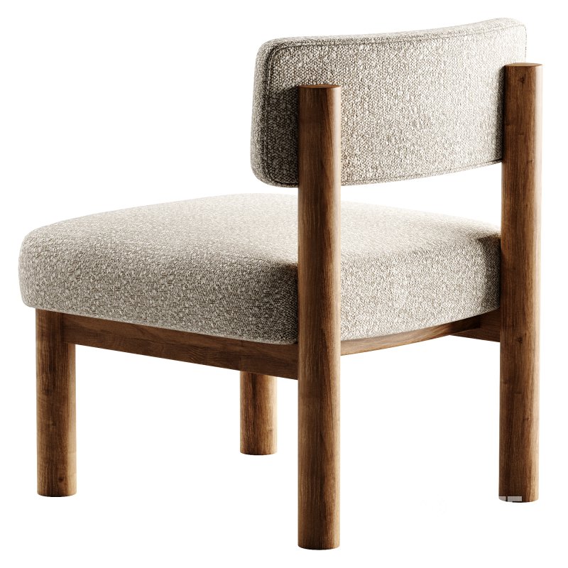 Teddy Accent Chair Column Legs Image 2