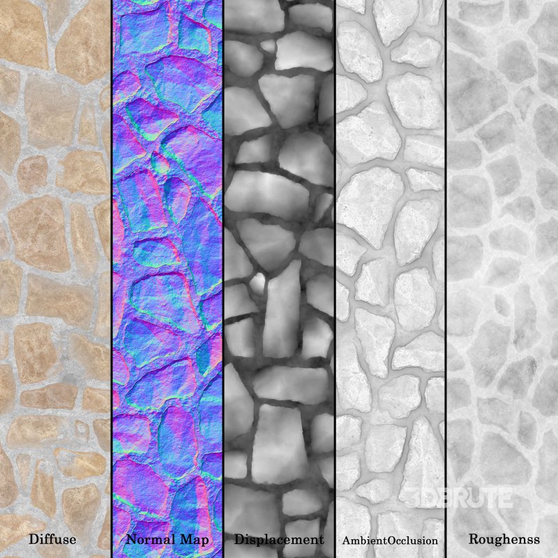 Stone Wall 12 (Seamless) Image 5