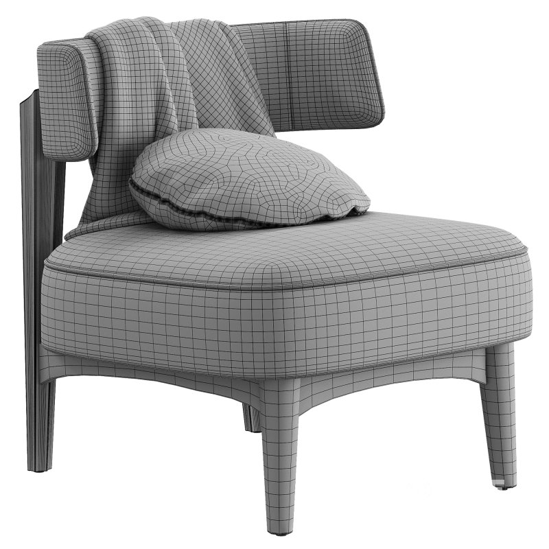 Cafedesart Claude Gray Lounge Chair Image 7