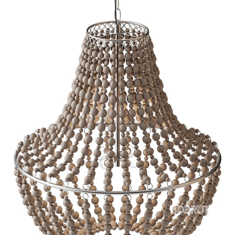 Wood Bead Chandelier Image 13