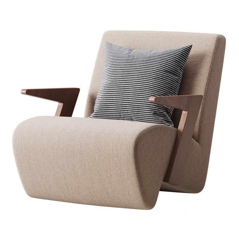 Modern Upholstered Lounge Chair Image 11