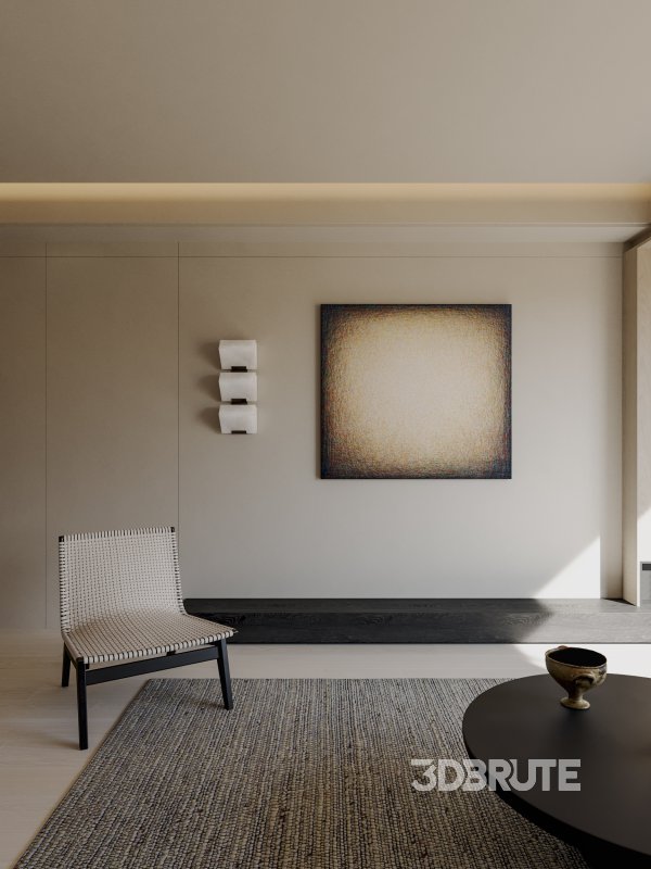 Wabi-sabi living and dining room Image 5