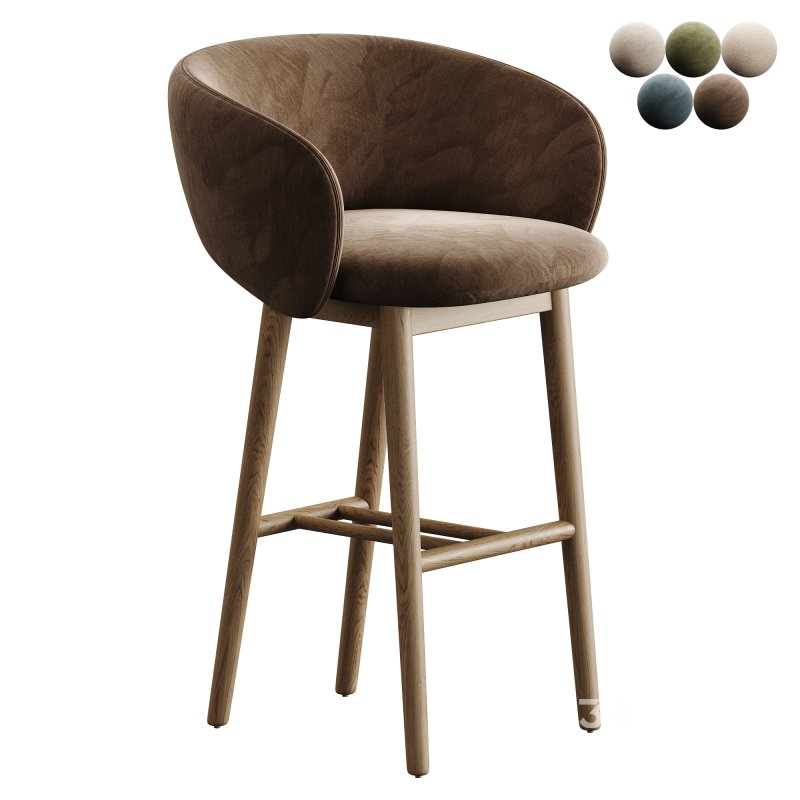Bel Sg 75 Terracotta Bar Stool By Pablo Regano Image 2