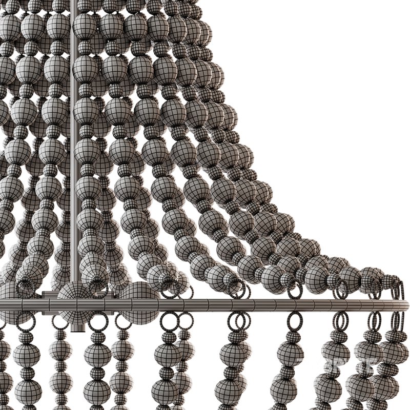 Wood Bead Chandelier Image 15