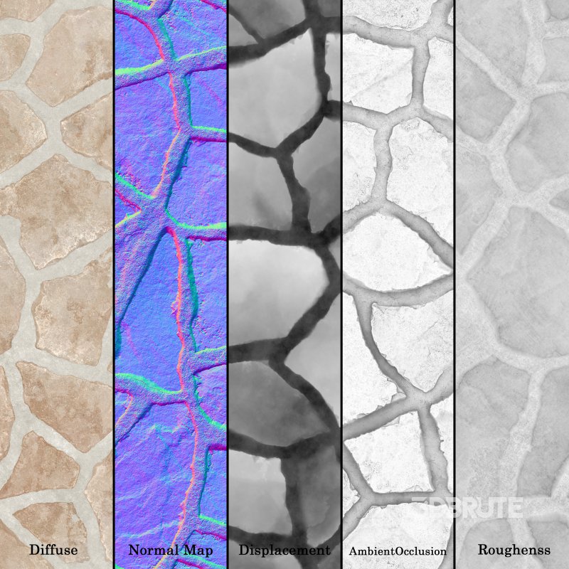 Stone Wall 06 (Seamless) Image 5