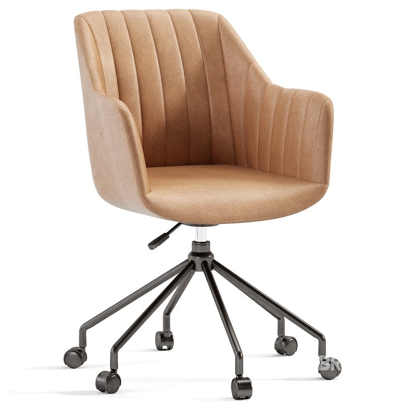 Office Chair Made Of Boucle Fabric Matie Image 1