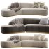 Reya Curved Sectional Sofa Lounge - Thumbnail 6