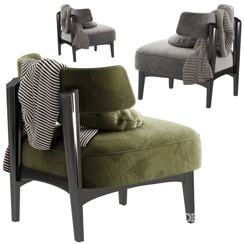 Cafedesart Claude Gray Lounge Chair Image 6