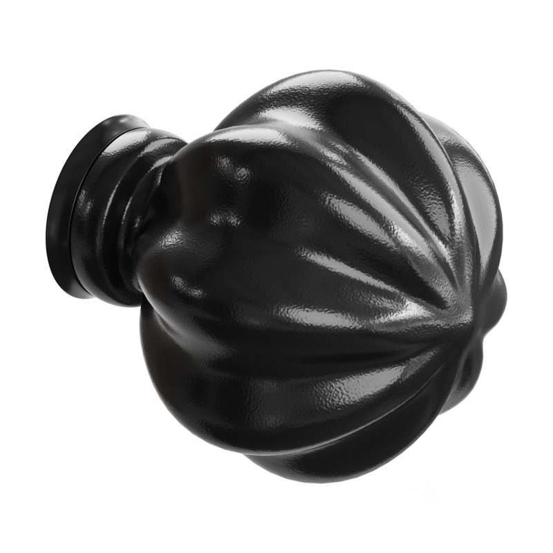 Cabinet Knob Wrought Iron Mission 1.5″ Dia Image 2