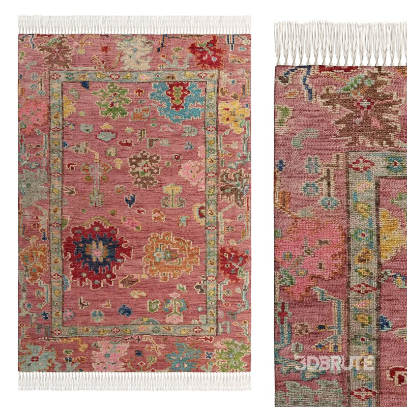 Wool Blend Tufted Tassel Rug Image 1