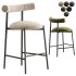 Chairs More Pampa SG 65 Low Green & Black Stool by Studio Pastina - Thumbnail 2