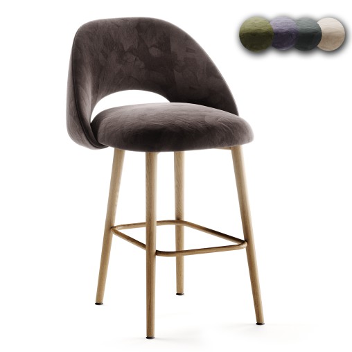 2 Pieces Camarda Boucle Counter Stool