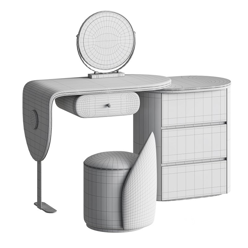 Ensemble de meuble lavabo moderne en bois massif minimaliste Image 14