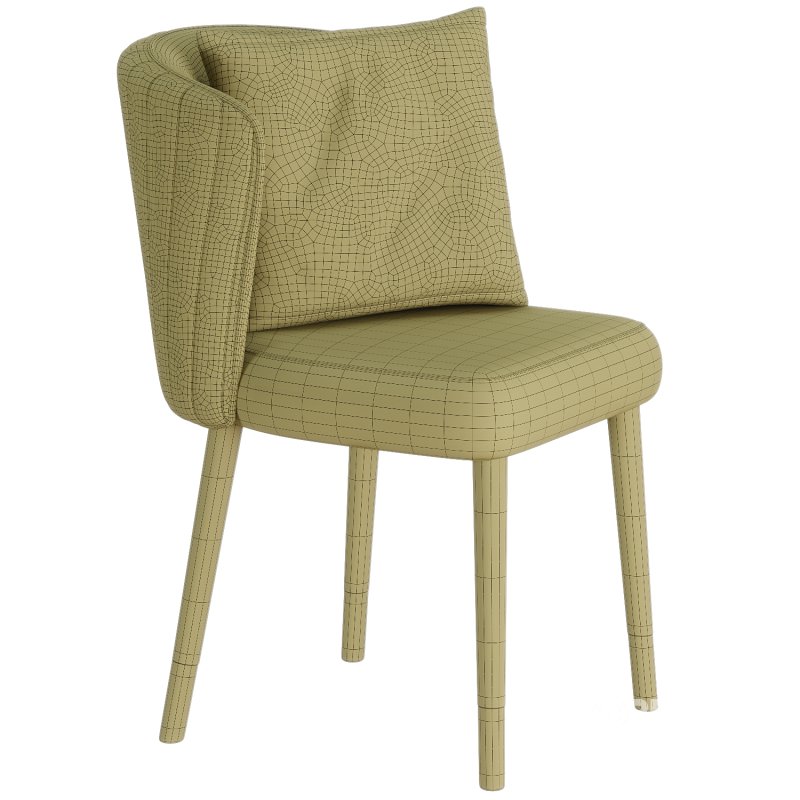 Glam Parsons Armless Dining Chairs Upholstered Dining Side Chair Image 3