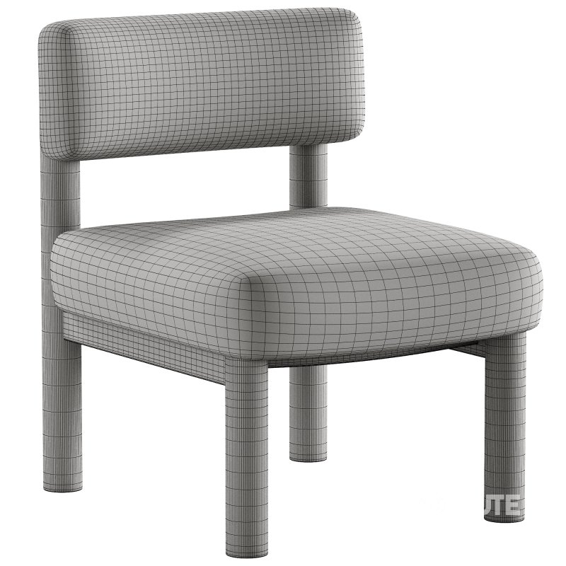 Teddy Accent Chair Column Legs Image 4