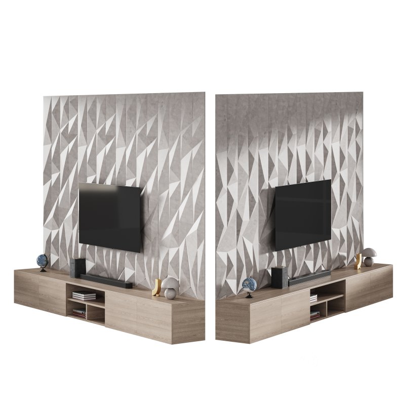 Modern TV Wall 021 Image 9