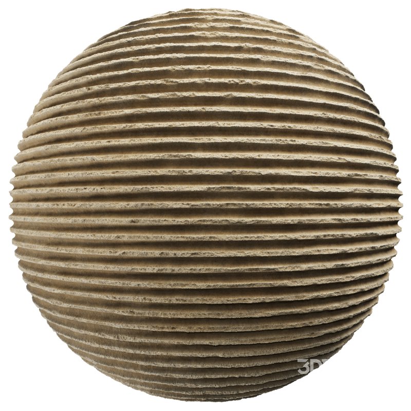 Ribbed Concrete wall 02 (Seamless) Image 2