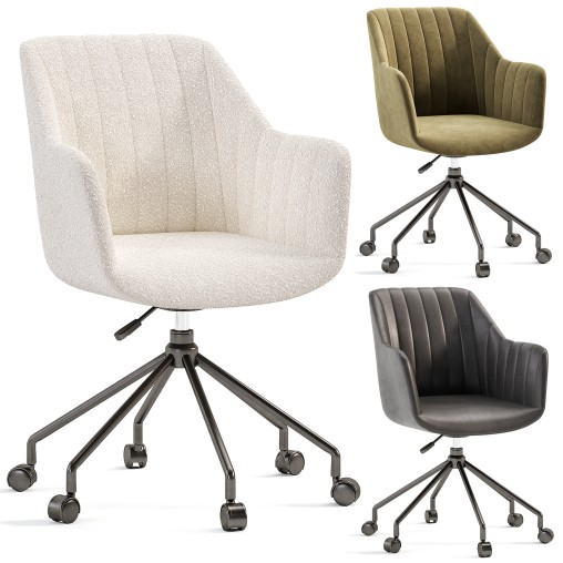 Office Chair Made Of Boucle Fabric Matie