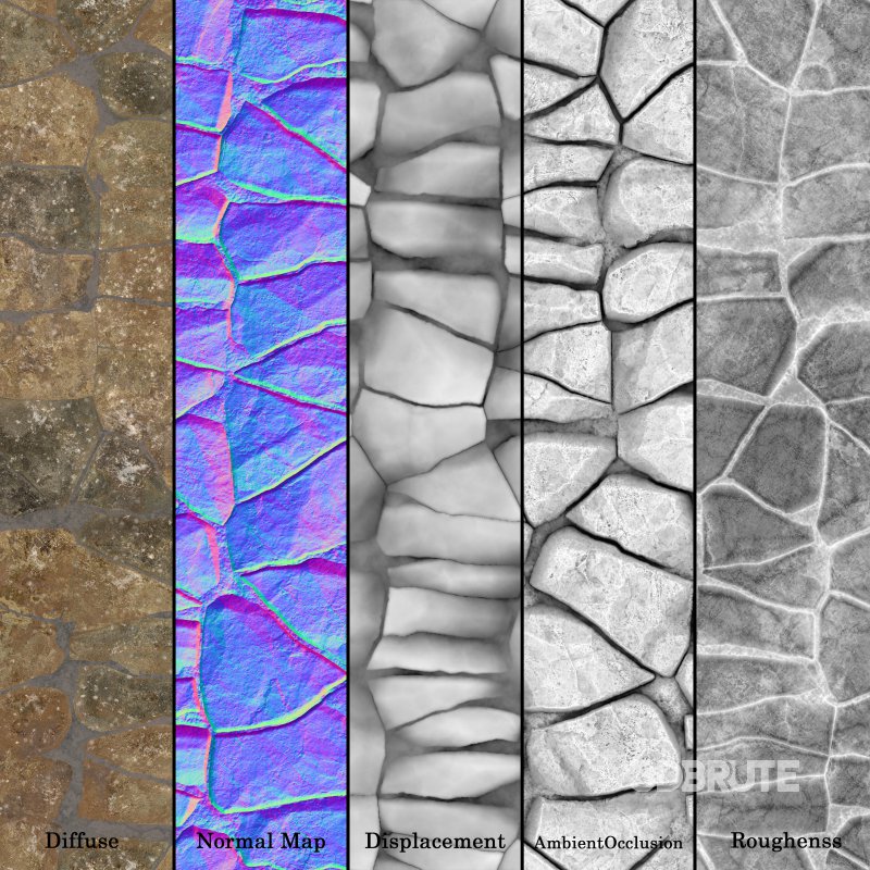 Stone Wall 03 (Seamless) Image 5