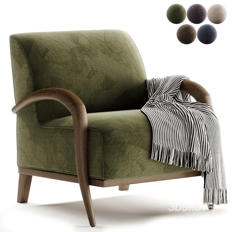 Paprika Domino lounge chair Image 4