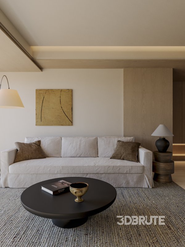 Wabi-sabi living and dining room Image 4