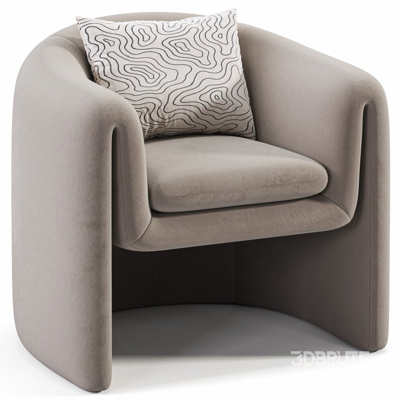 Freeform Chairs in Boucle Image 5