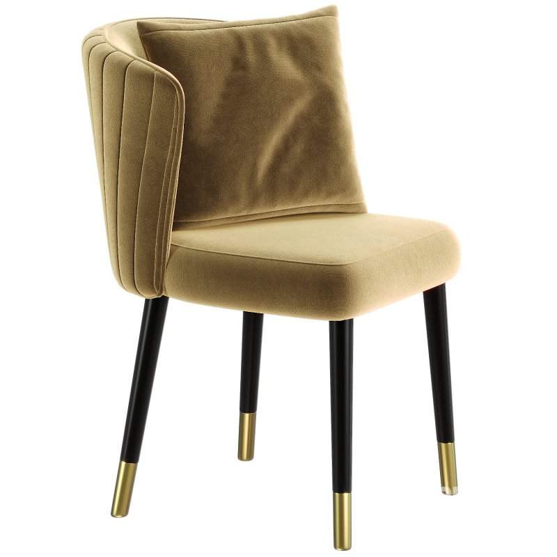Glam Parsons Armless Dining Chairs Upholstered Dining Side Chair Image 2