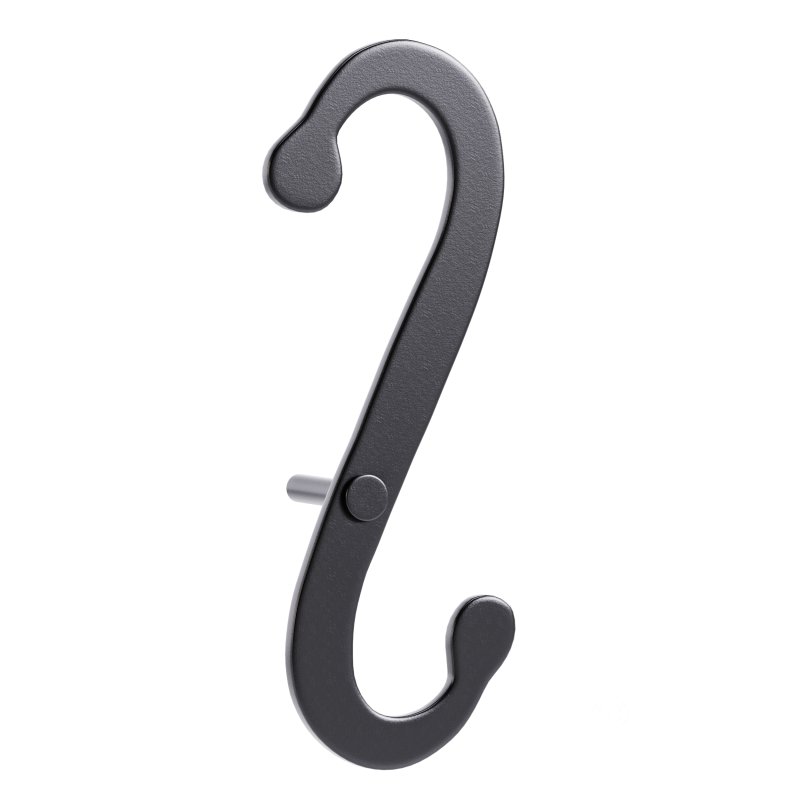 Shutter Dog Pair Black Decorative S Shaped Wrought Iron Image 9