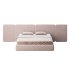 Natural Finish Fabric Pallet Bed Frame with Sponge Fill for Bedroom Comfort - Thumbnail 7