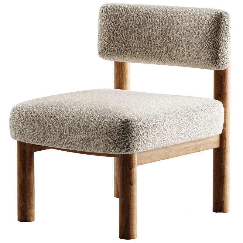 Teddy Accent Chair Column Legs Image 3