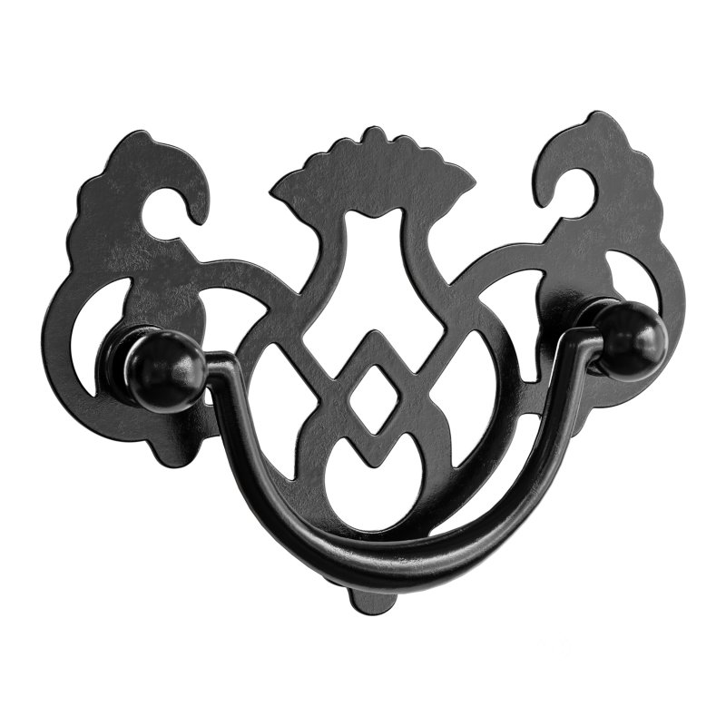 Chippendale Bail Pull Bright Solid Brass Image 13