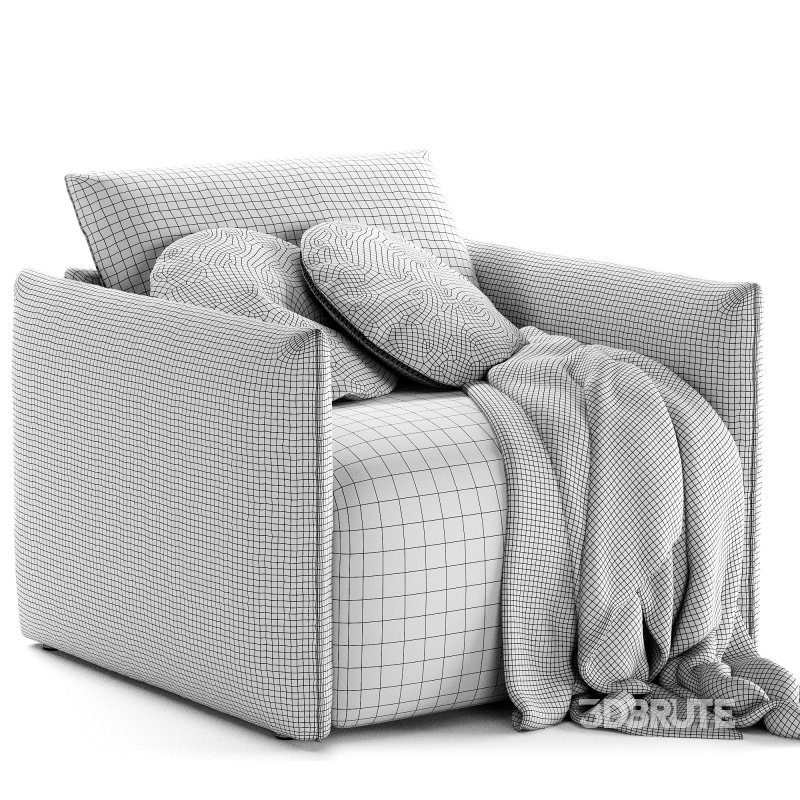 Montina Facto Blue Armchair Bed Image 6