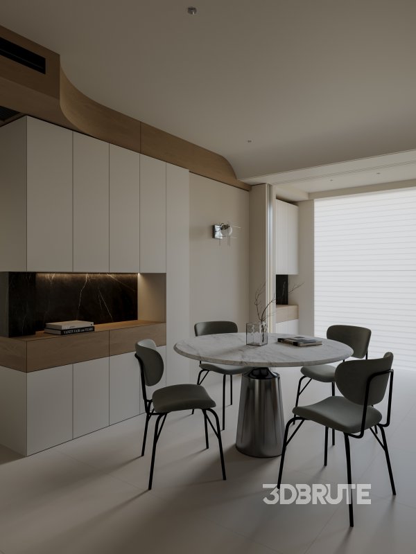 Modern living and dining room Image 2