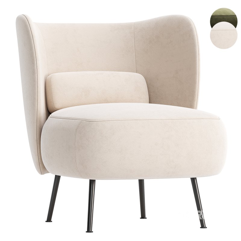 Almenia Upholstered Barrel Chair Image 2