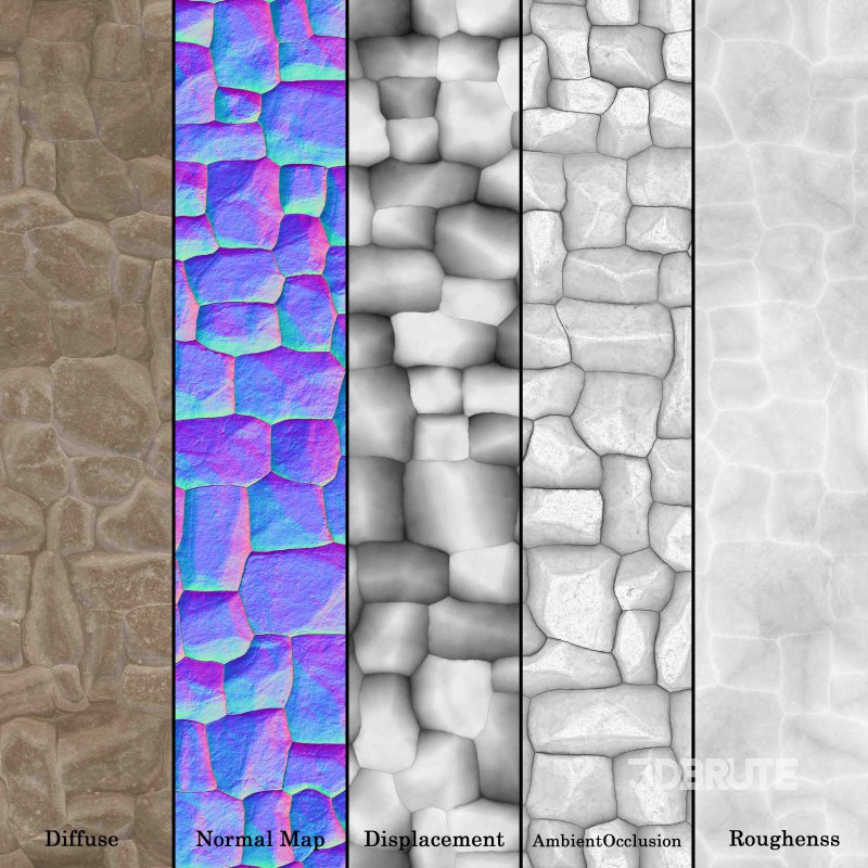 Stone Wall 17 (Seamless) Image 6
