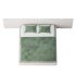 Natural Finish Fabric Pallet Bed Frame with Sponge Fill for Bedroom Comfort - Thumbnail 8