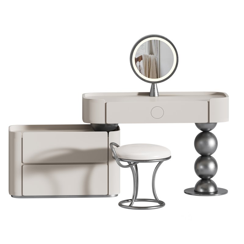 Orren Ellis Ensemble de meuble-lavabo contemporain en bois massif de luxe contemporain Image 7