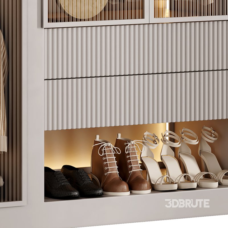 Bedroom wardrobe with glass door 1 Image 3