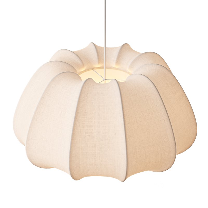 Traditional Japanese Fabric Pendant Light Image 4