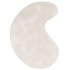 Vanni Solid Cream Curved Wool Rug - Thumbnail 3