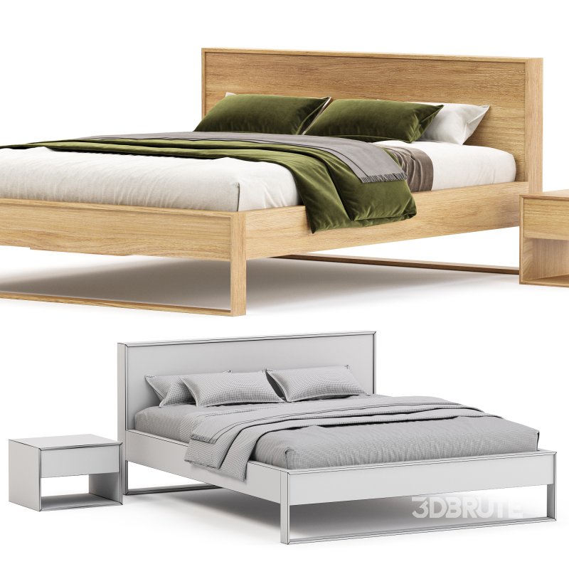 HOYNE OAK BED KING Image 2